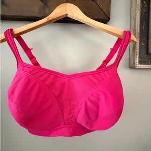 Chantelle Hot Pink Support Sports Bra with Adjustable Straps